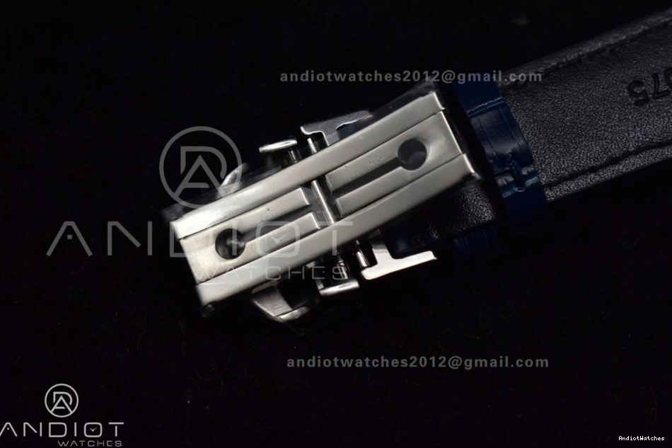 White A Dial Strap SmartChoice 1:1 Leather Blue ZF 1019 Blue on Chrono Edition Best Portuguese IW371620 1005